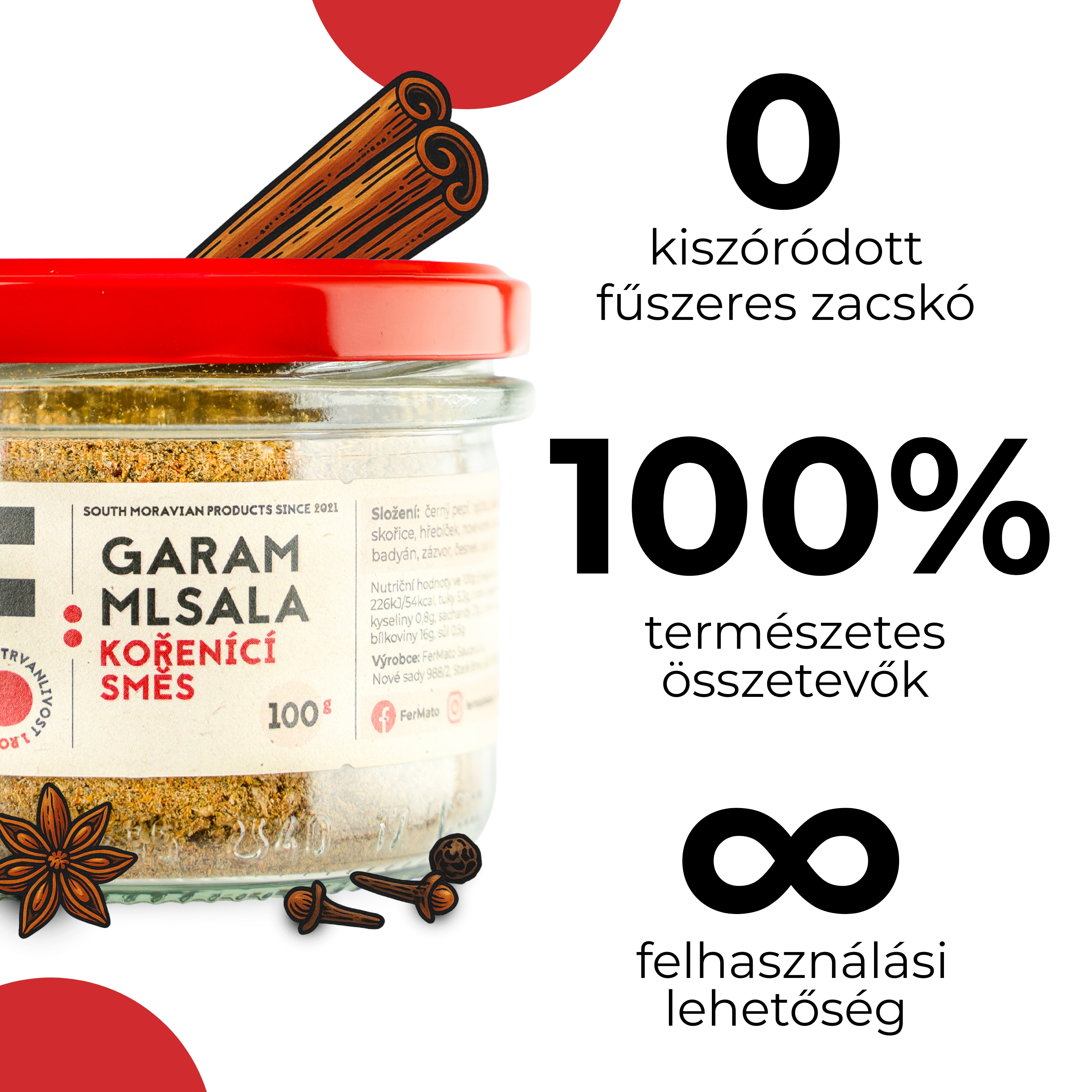 Garam Mlsala fűszerkeverék - Fermato egzotikus indiai fűszer